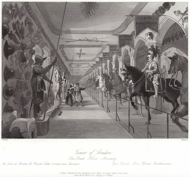 The Great Horse Armory i Tower of London af English School