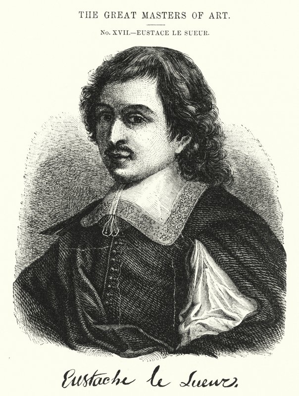 Den store kunstmester, Eustace Le Sueur (gravering) af English School