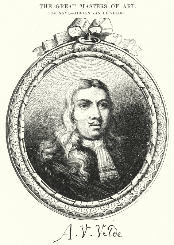 The Great Masters of Art, Adrian Van de Velde (gravering) af English School