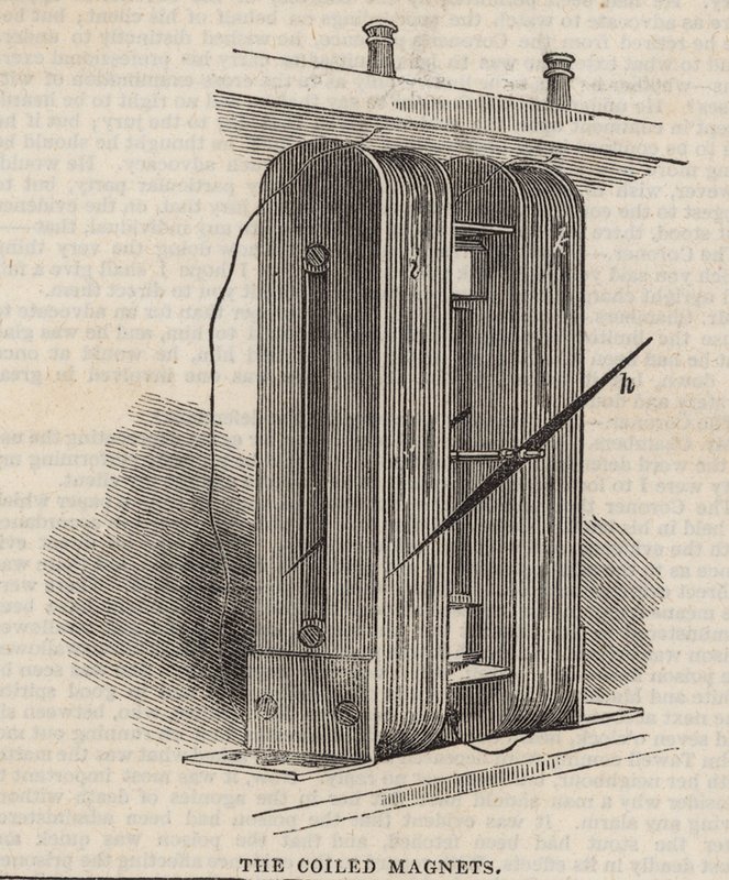 The Great Western Electric Telegraph: De oprullede magneter af English School