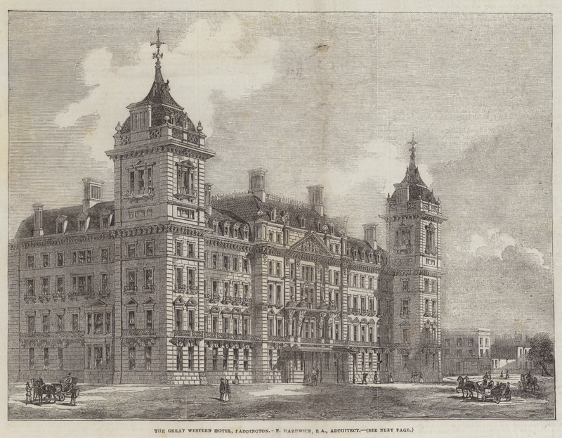 The Great Western Hotel, Paddington (gravering) af English School