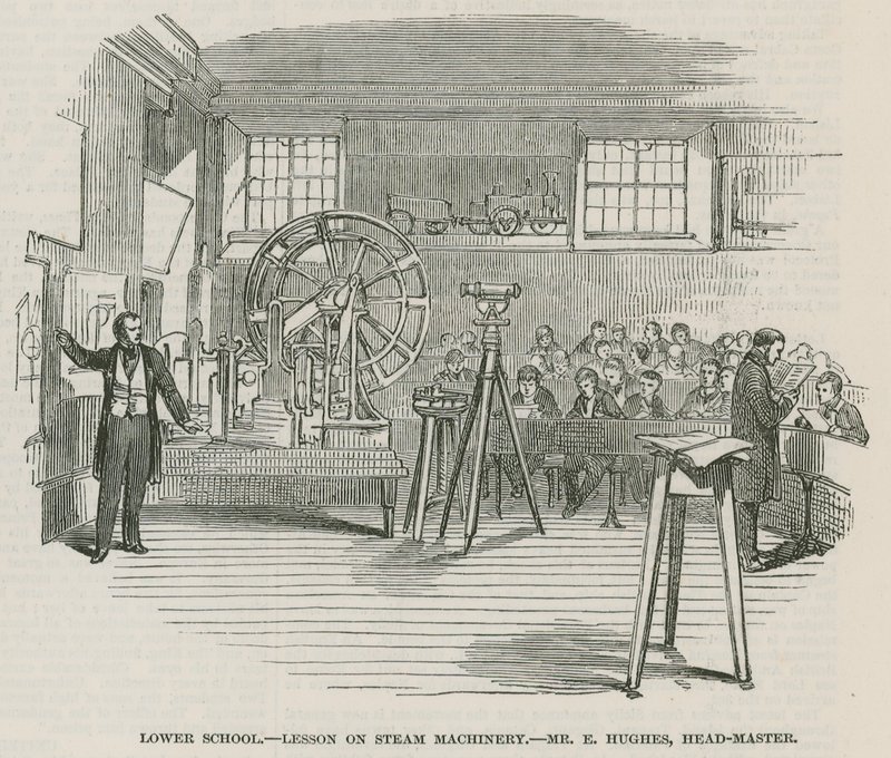 The Greenwich Royal Hospital Schools; Nedre skole: Lektion om dampmaskineri af English School