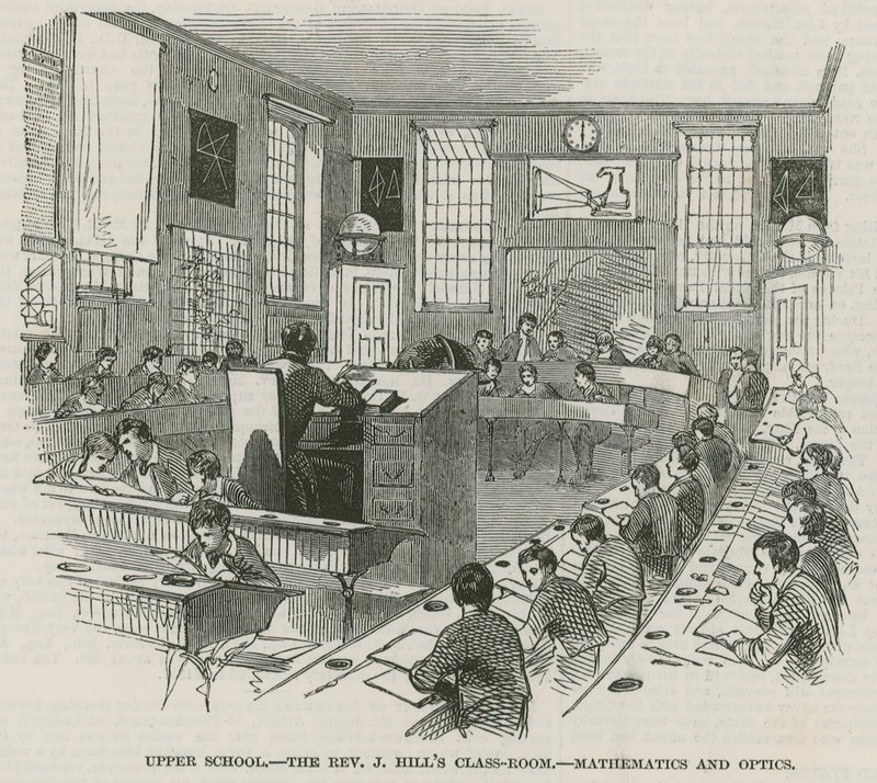 The Greenwich Royal Hospital Schools; Øvre skole: Reverend J Hills klasseværelse af English School