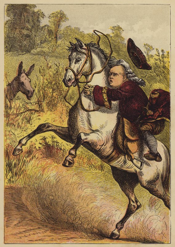 John Gilpins historie (farvet gravering) af English School