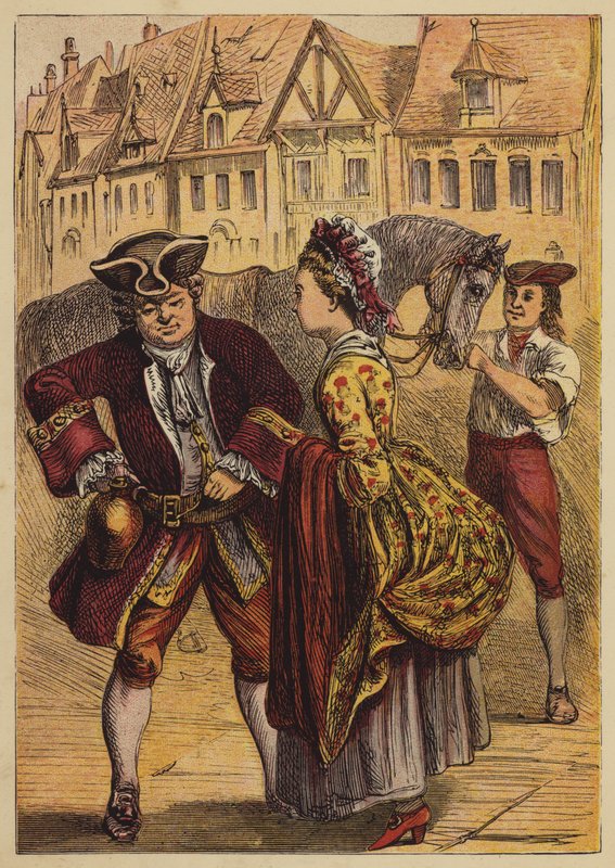 John Gilpins historie (farvet gravering) af English School