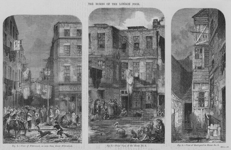 The Homes of the London Poor (gravering) af English School