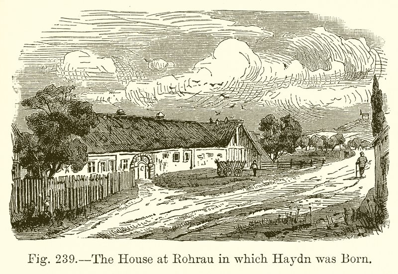Huset i Rohrau, hvor Haydn blev født af English School