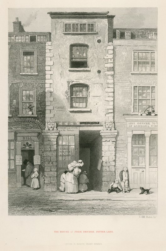 The House of John Dryden, Fetter Lane af English School