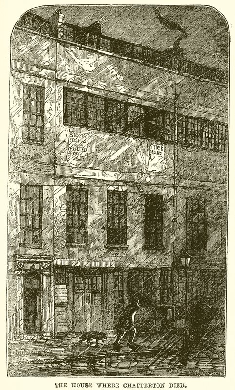 Huset, hvor Chatterton døde af English School
