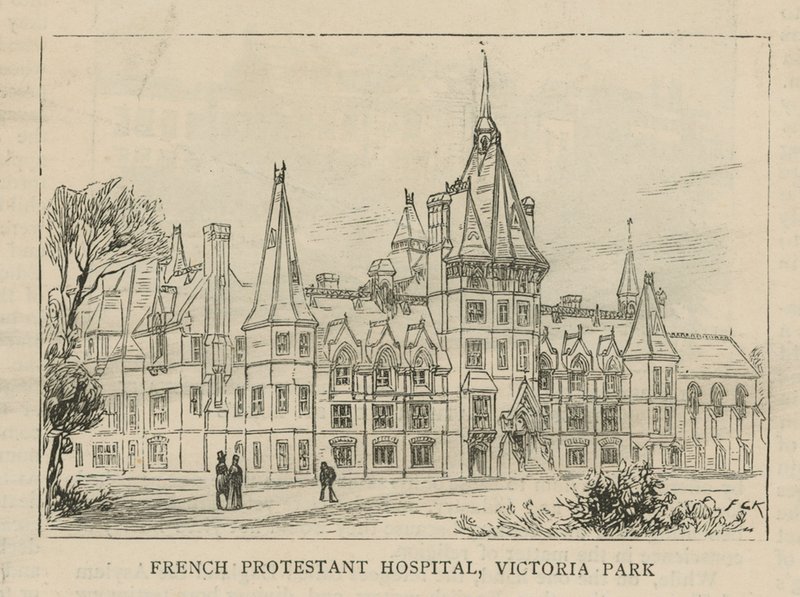 Huguenotterne i England: French Protestant Hospital, Victoria Park af English School