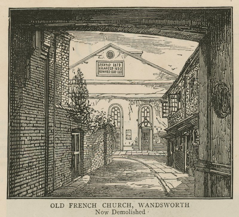 Huguenotterne i England: Gammel fransk kirke, Wandsworth af English School