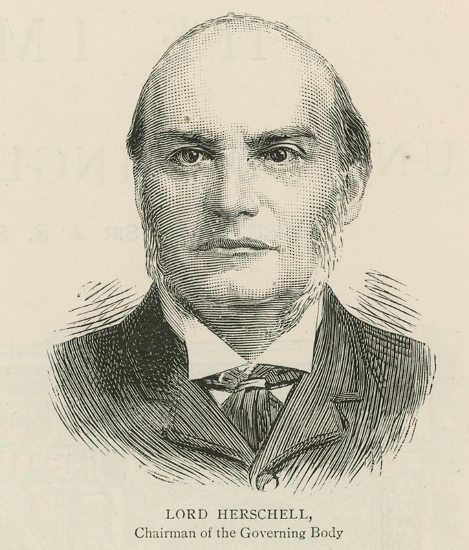 The Imperial Institute: Lord Herschell, formand for det styrende organ af English School