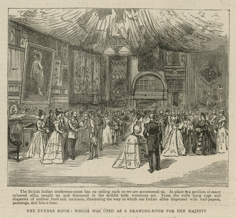 The Imperial Institute: The Durbar Room, som blev brugt som tegnestue for Hendes Majestæt af English School