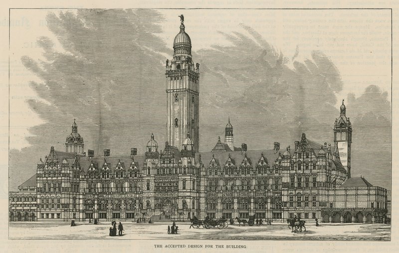 The Imperial Institute: Det accepterede design for bygningen af English School