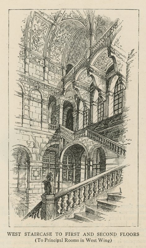 The Imperial Institute: Vesttrappe til første og anden sal af English School