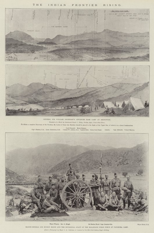 The Indian Frontier Rising (litho) af English School