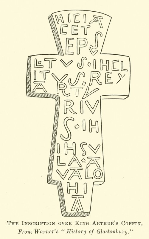 The Inscription over King Arthurs Coffin  af English School