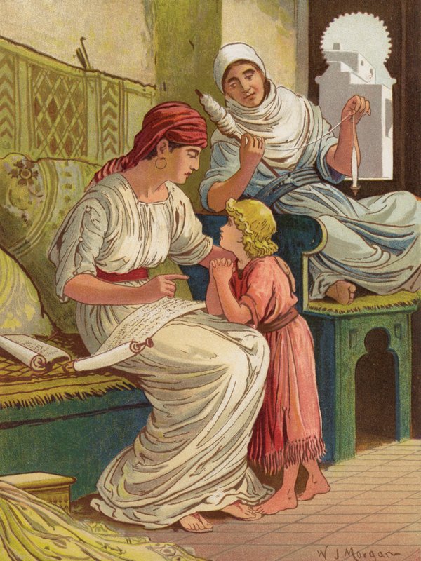 The Instruction of Timothy, II Timothy, I (farve litho) af English School