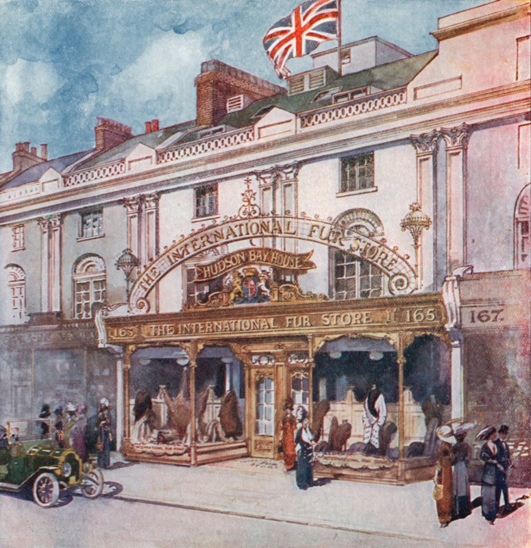 Den internationale pelsbutik på 162163 Regent Street af English School