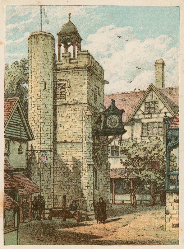 Den internationale sundhedsudstilling i South Kensington, 1884: All-Hallows, Staining, London af English School