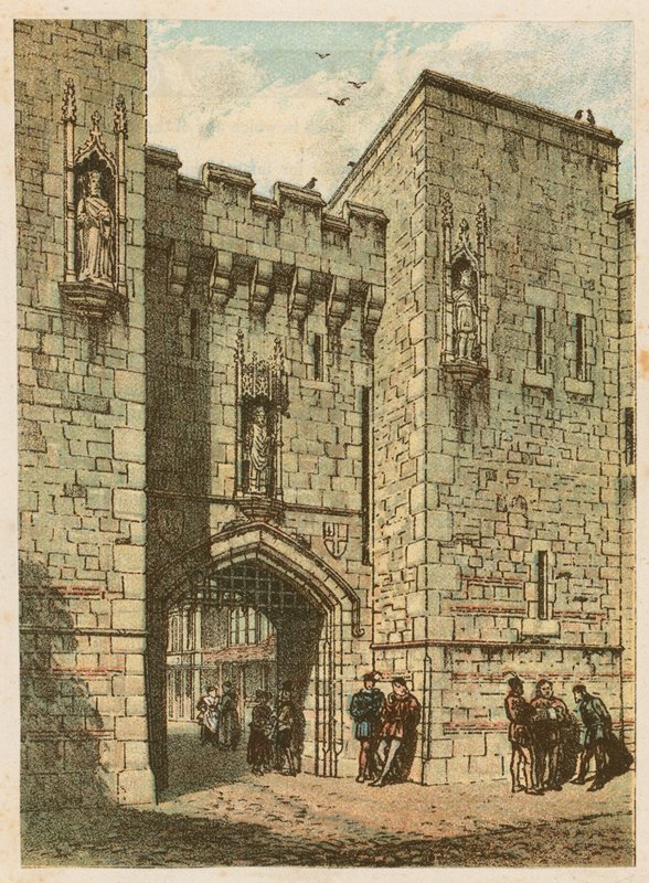 Den internationale sundhedsudstilling i South Kensington, 1884: en gammel engelsk gateway af English School