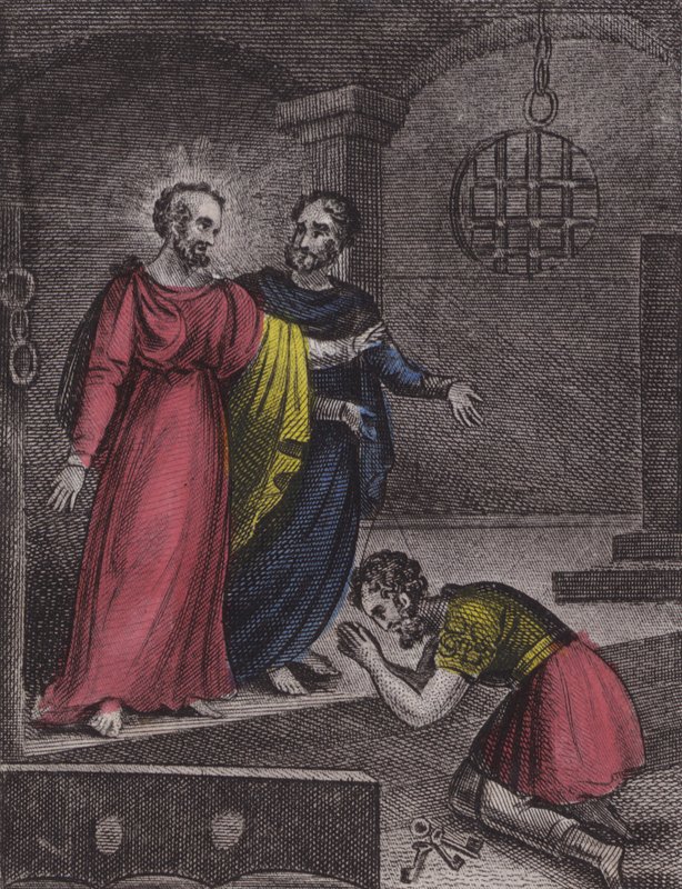 The Jailor I read ... (farvet indgravering) af English School