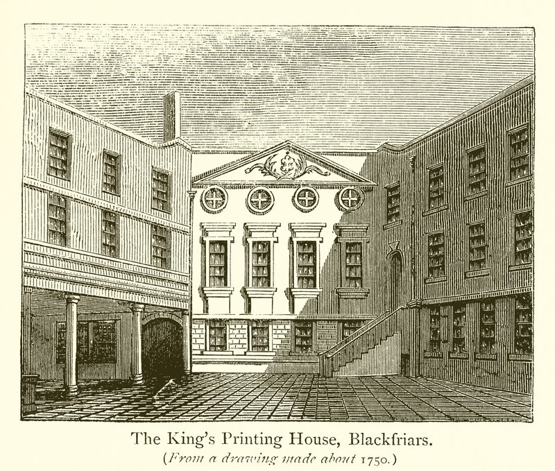 The Kings Printing House, Blackfriars af English School