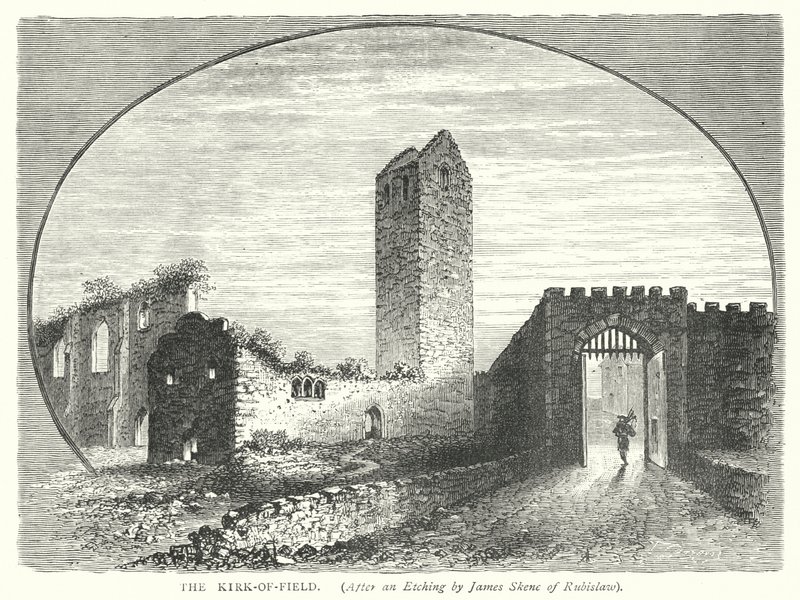 The Kirk-of-Field (gravering) af English School