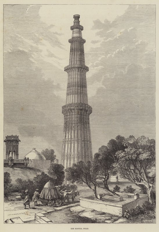 The Kootub, Delhi (gravering) af English School