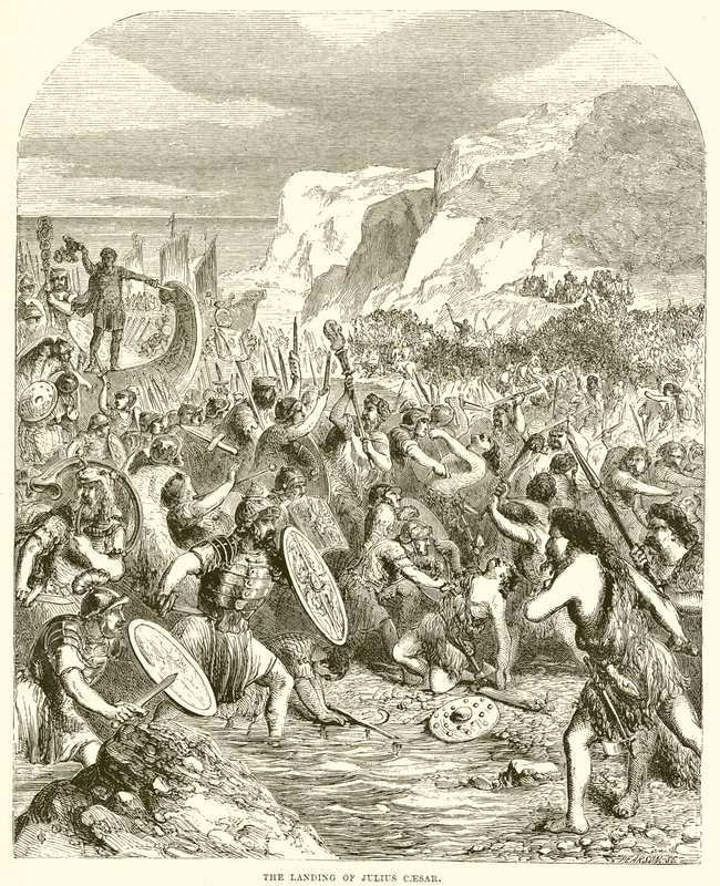 Julius Cæsars landgang af English School