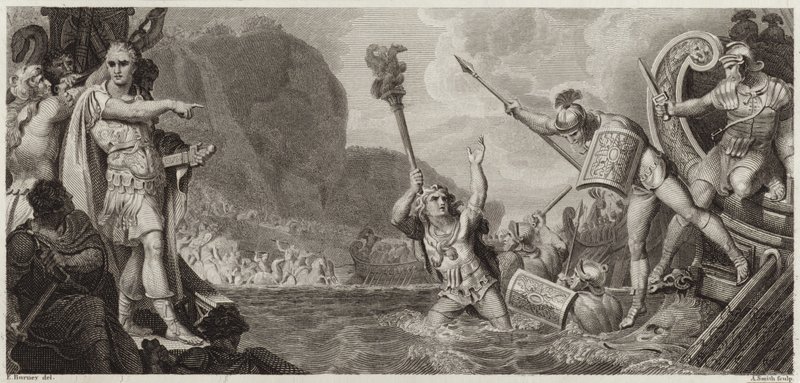 Julius Cæsars landgang af English School