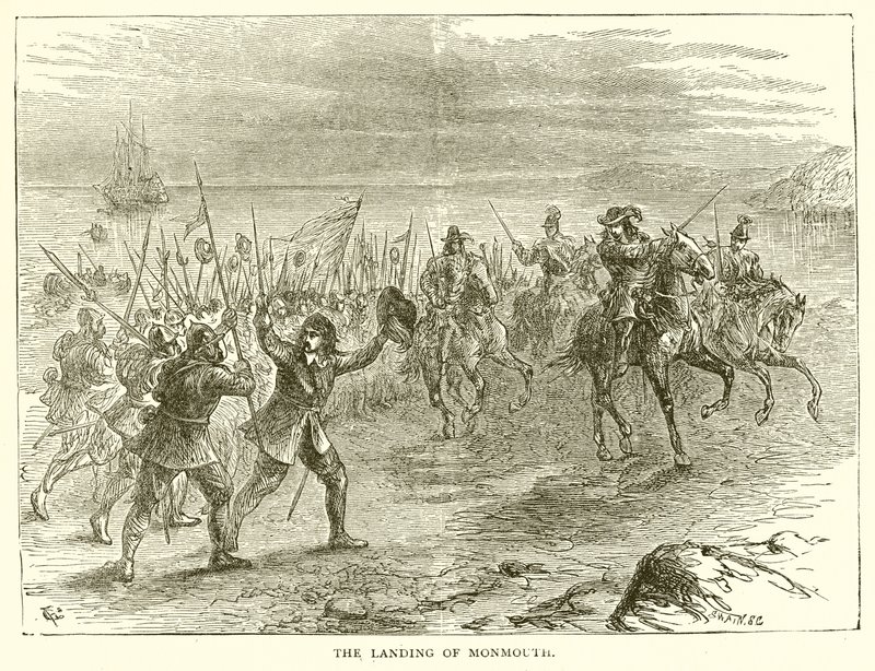 Landingen af Monmouth af English School