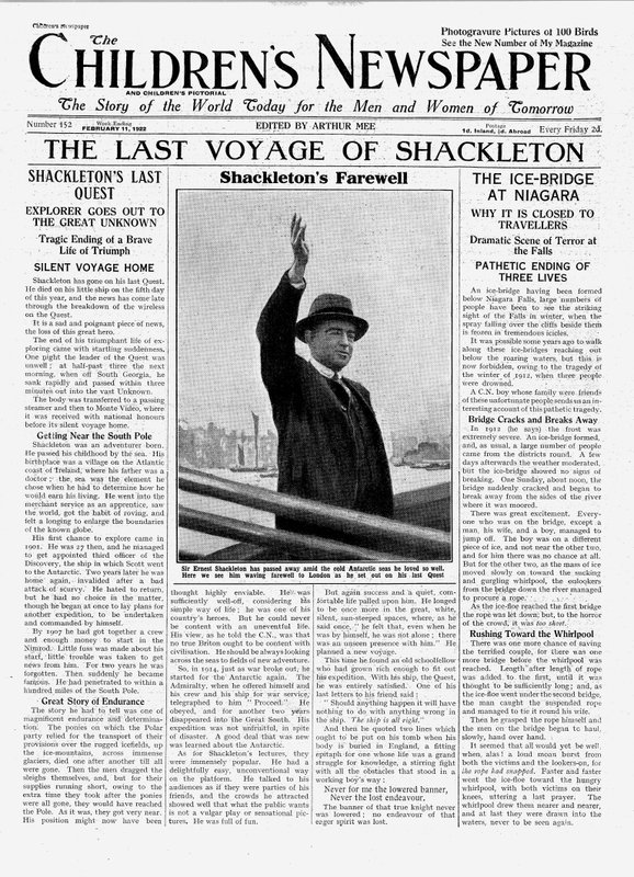 The Last Voyage of Shackleton, forsiden af 