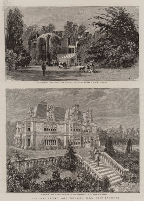 The Late Alfred Lord Tennyson, DCL, Poet Laureate (gravering) af English School