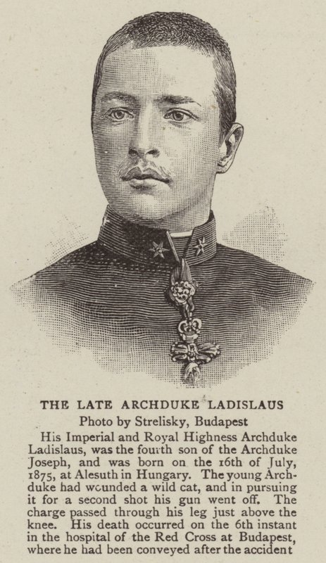 Den afdøde ærkehertug Ladislaus (gravering) af English School