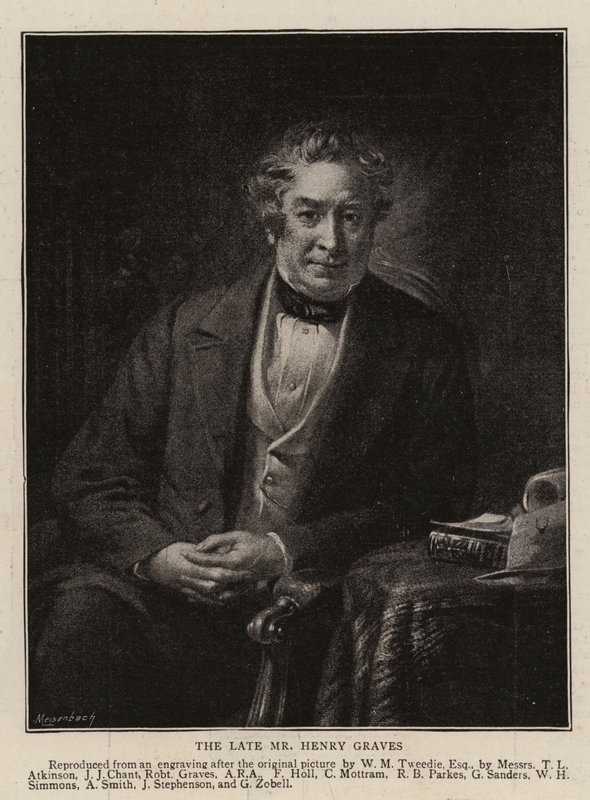 Den afdøde hr. Henry Graves (gravering) af English School