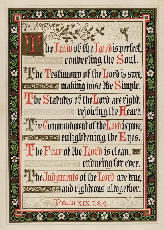 The Law of the Lord is Perfectdani af English School