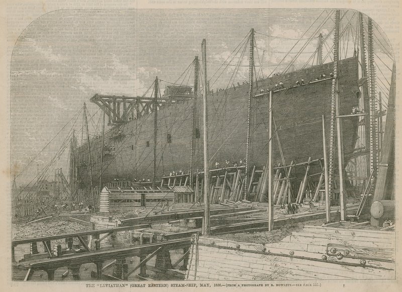 Dampskibet Leviathan (Great Eastern), maj 1856 af English School