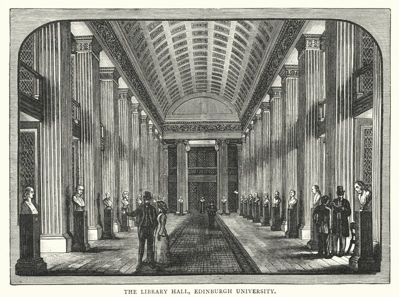 The Library Hall, Edinburgh University (gravering) af English School
