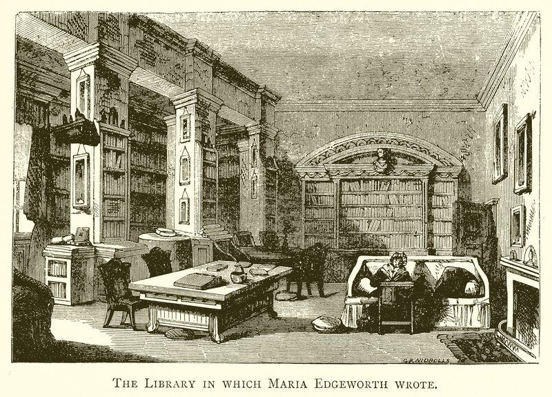 Biblioteket, hvor Maria Edgeworth skrev af English School