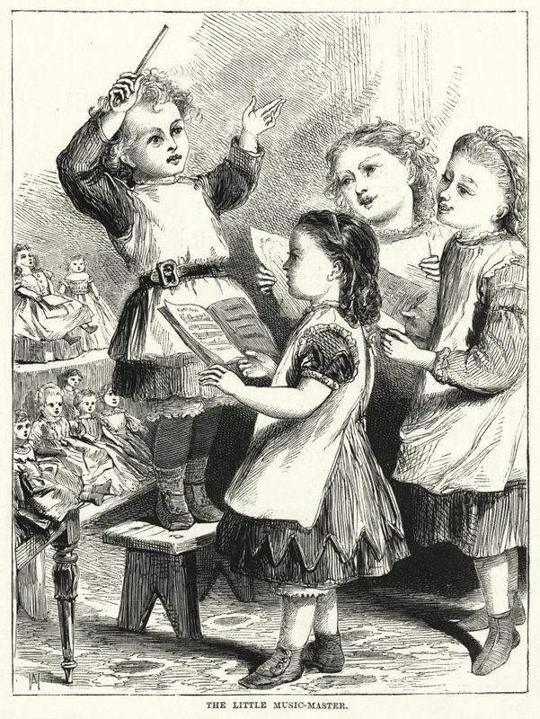 Den lille musikmester (kobberstik) af English School