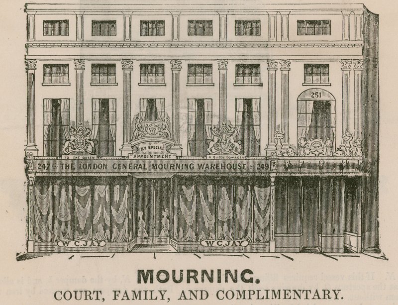 London General Mourning Warehouse, Regent Street, London af English School