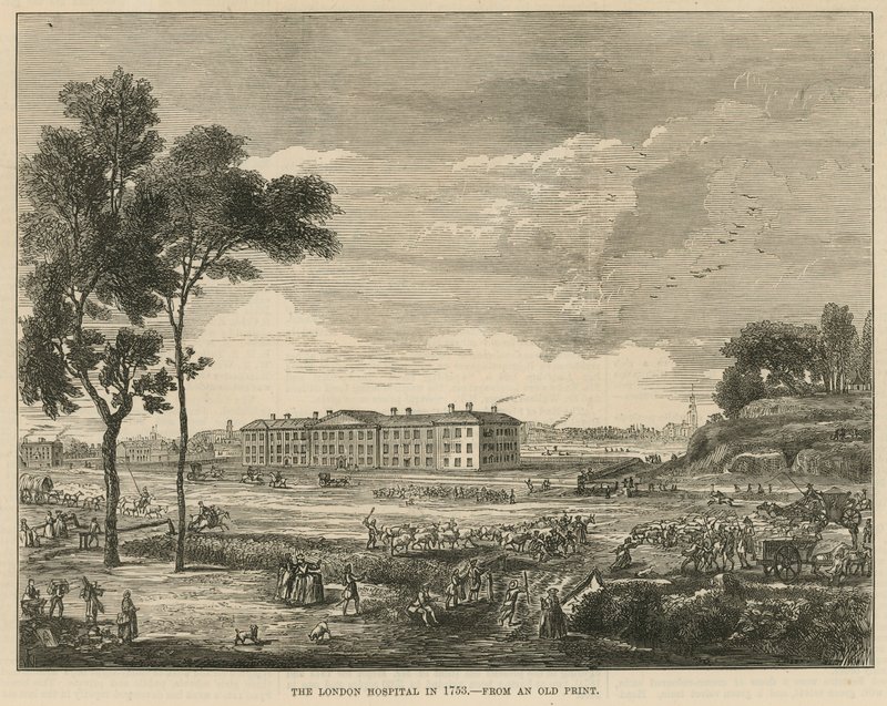 London Hospital i 1753 af English School