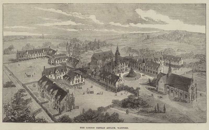 London Orphan Asylum, Watford (gravering) af English School
