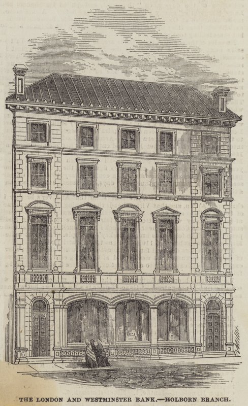 London og Westminster Bank, Holborn Branch (gravering) af English School