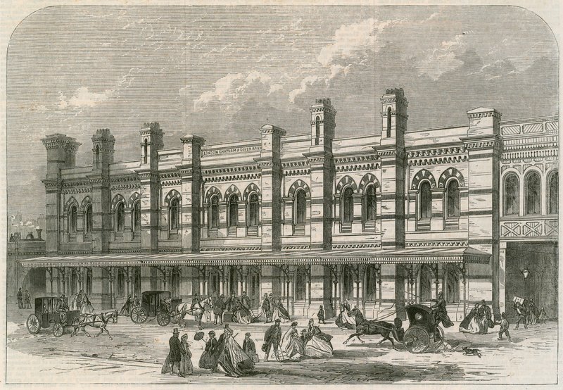 Ludgate Hill Station i London, Chatham og Dover Railway af English School