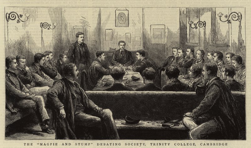 "Magpie and Stump" Debating Society, Trinity College, Cambridge af English School