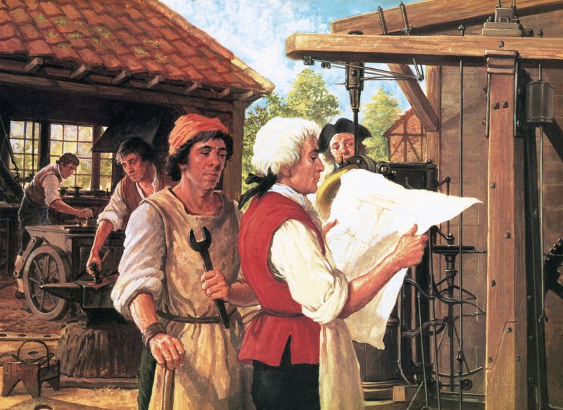 The Man and the Moment: James Watt and the Steam Revolution af English School