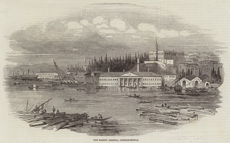 Marine Arsenal, Konstantinopel (gravering) af English School