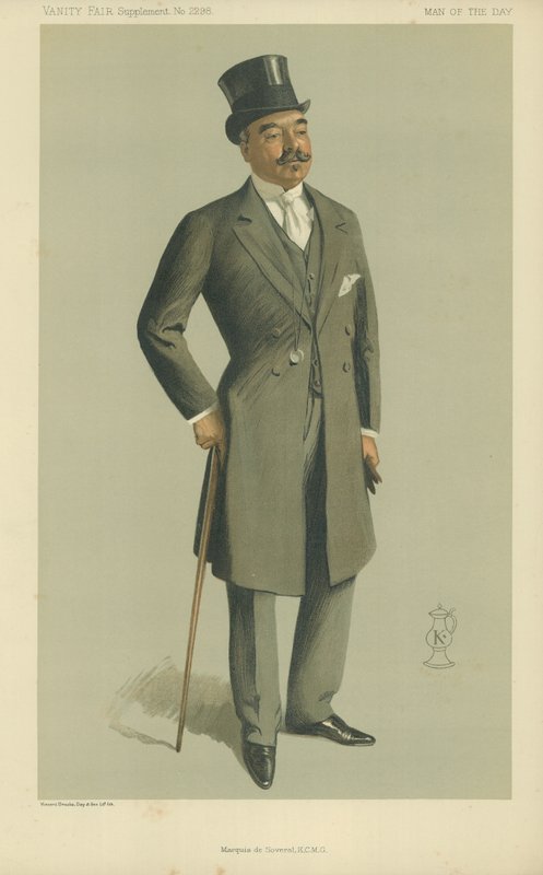 The Marquis de Soveral, tegnefilm fra magasinet Vanity Fair, 13. november, 1912 af English School